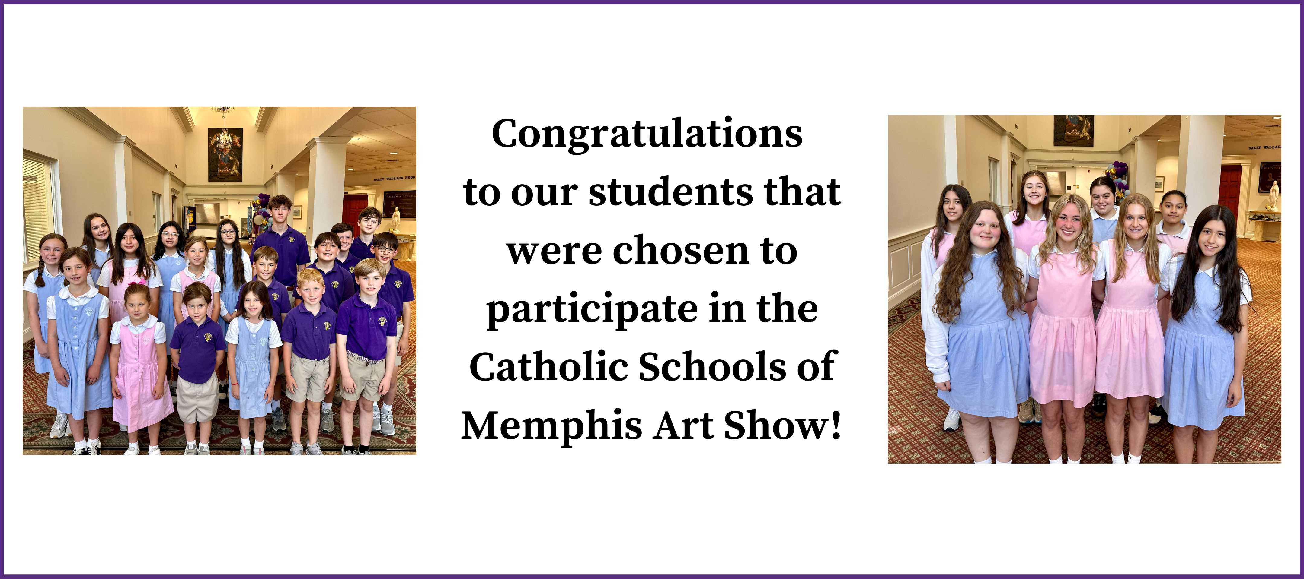 Catholic Schools of Memphis Art Show Participants